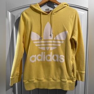 ADIDAS Yellow Hoodie Sweatshirt